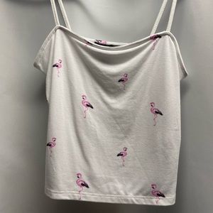 NEVER WORN - Flamingo Tank Top
